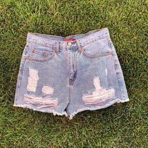 Caffeine Blue Jean Shorts